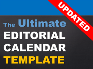 Editorial calendar template